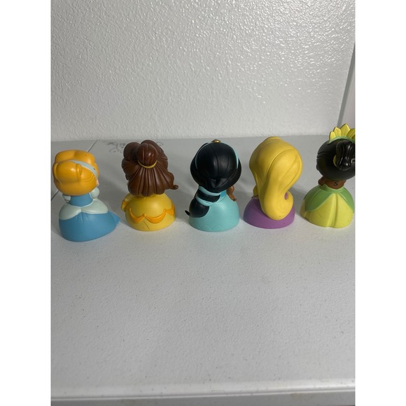 Disney Princesses Collectible Figurines Cinderella Belle Jasmine Rapunzel Tiana - Picture 3 of 14